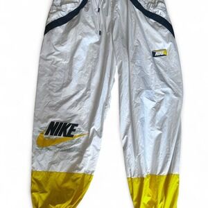 Vintage Boys XL Nike 90s yellow Wind Pants Lightweight‎ Activewear